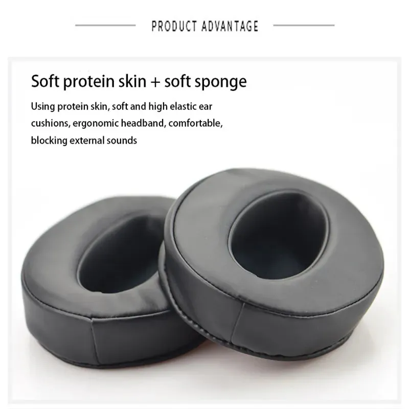 2 Pieces Earphone Replacement Earpads for Sennheiser Hd 4.50 4.40bt Headphones