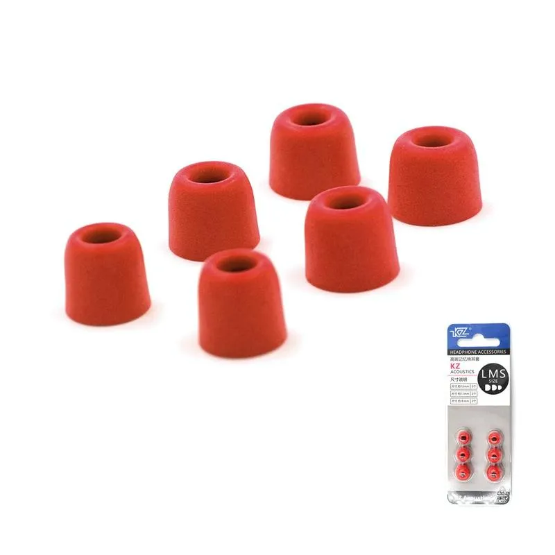 6-Piece Memory Foam Earbud Kit For All In-Ear Headphones - S M L