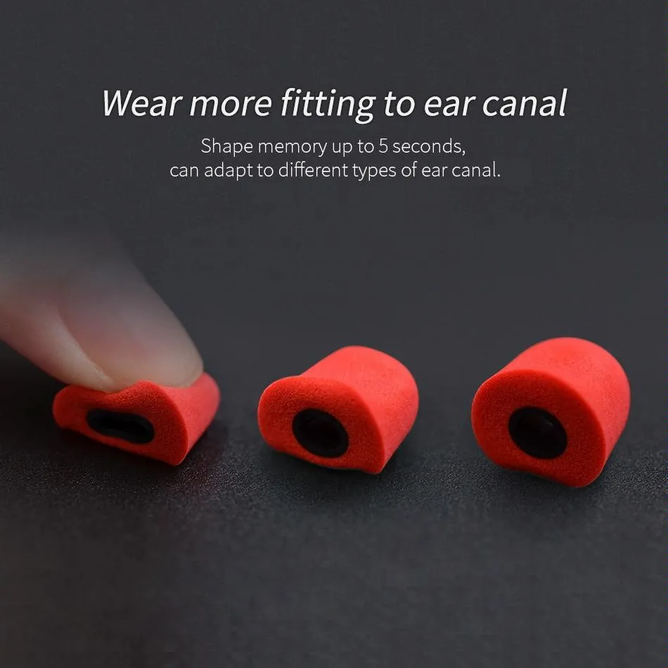 6-Piece Memory Foam Earbud Kit For All In-Ear Headphones - S M L