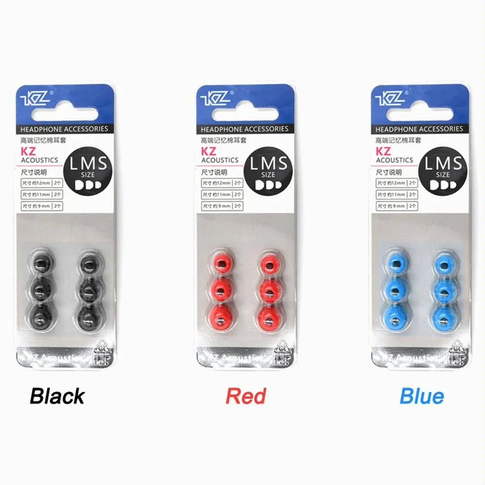 6-Piece Memory Foam Earbud Kit For All In-Ear Headphones - S M L