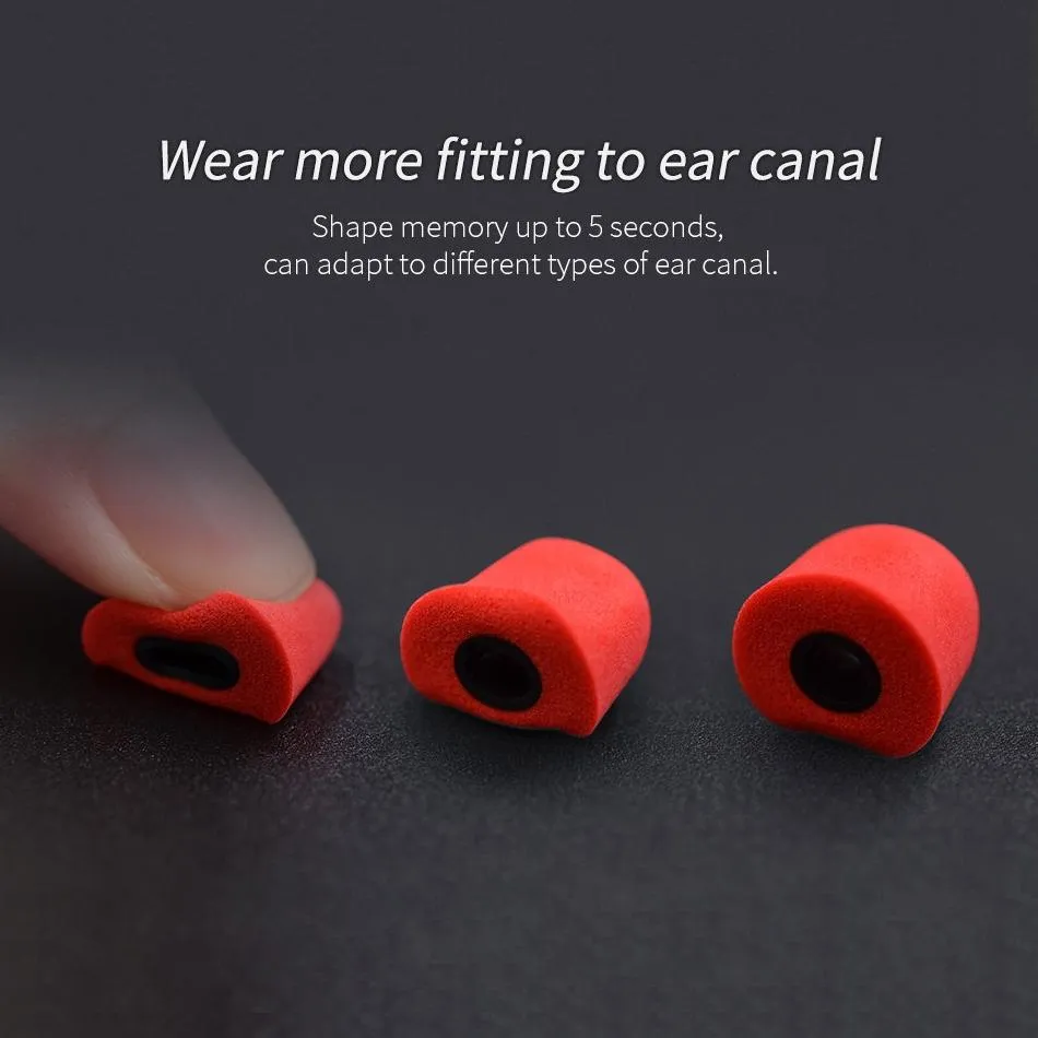 6-Piece Memory Foam Earbud Kit For All In-Ear Headphones - S M L