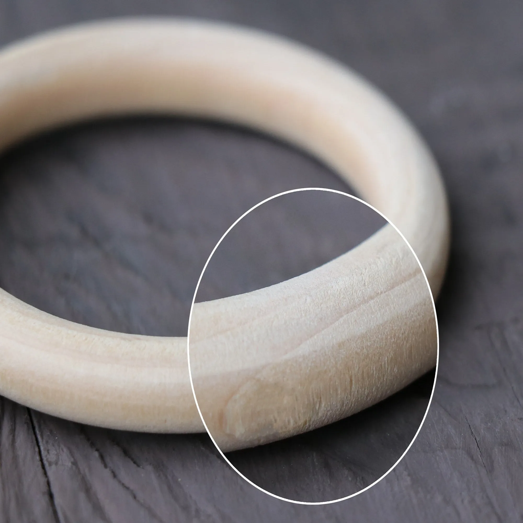 Beech Wood Rings, 10 Sizes