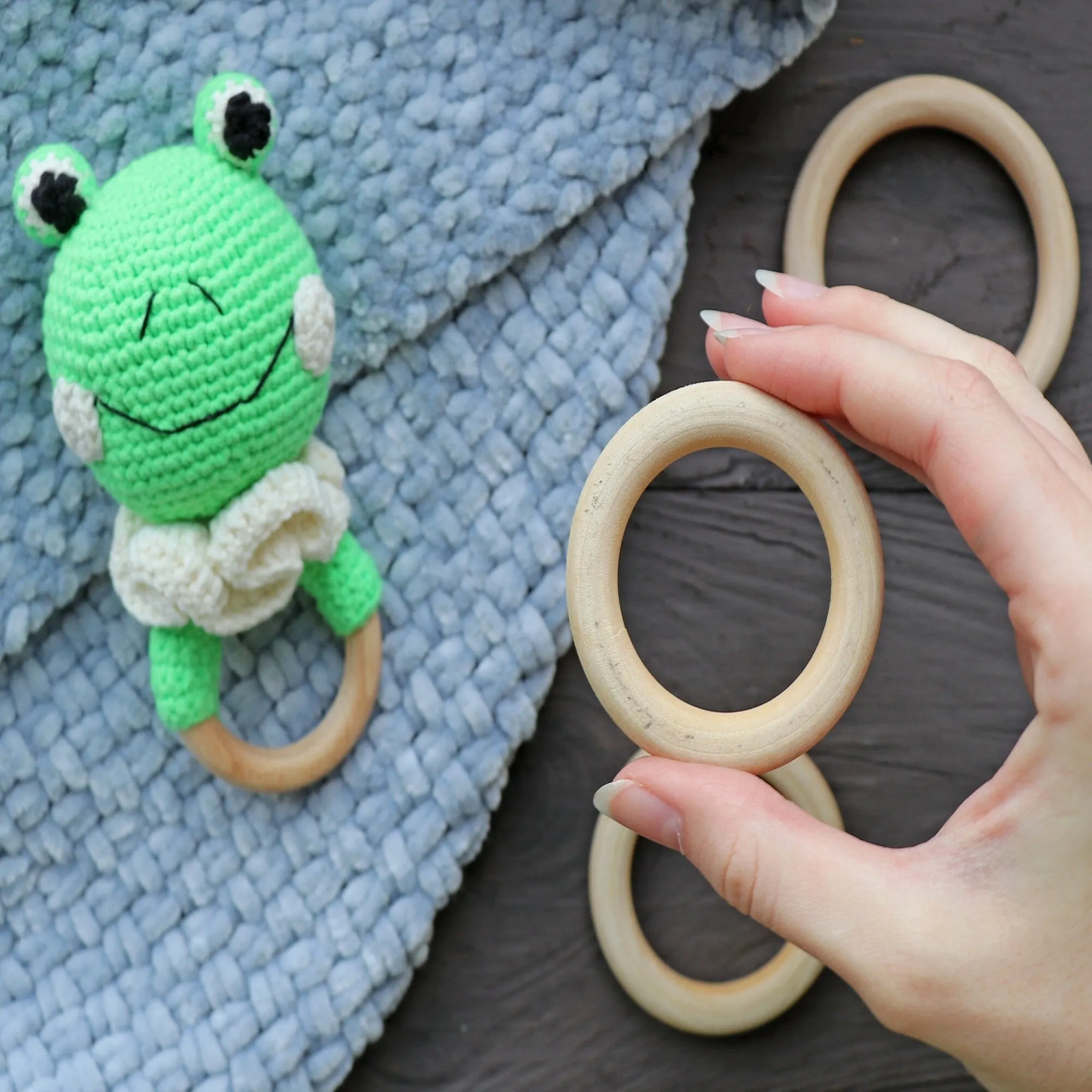 Beech Wood Rings, 10 Sizes