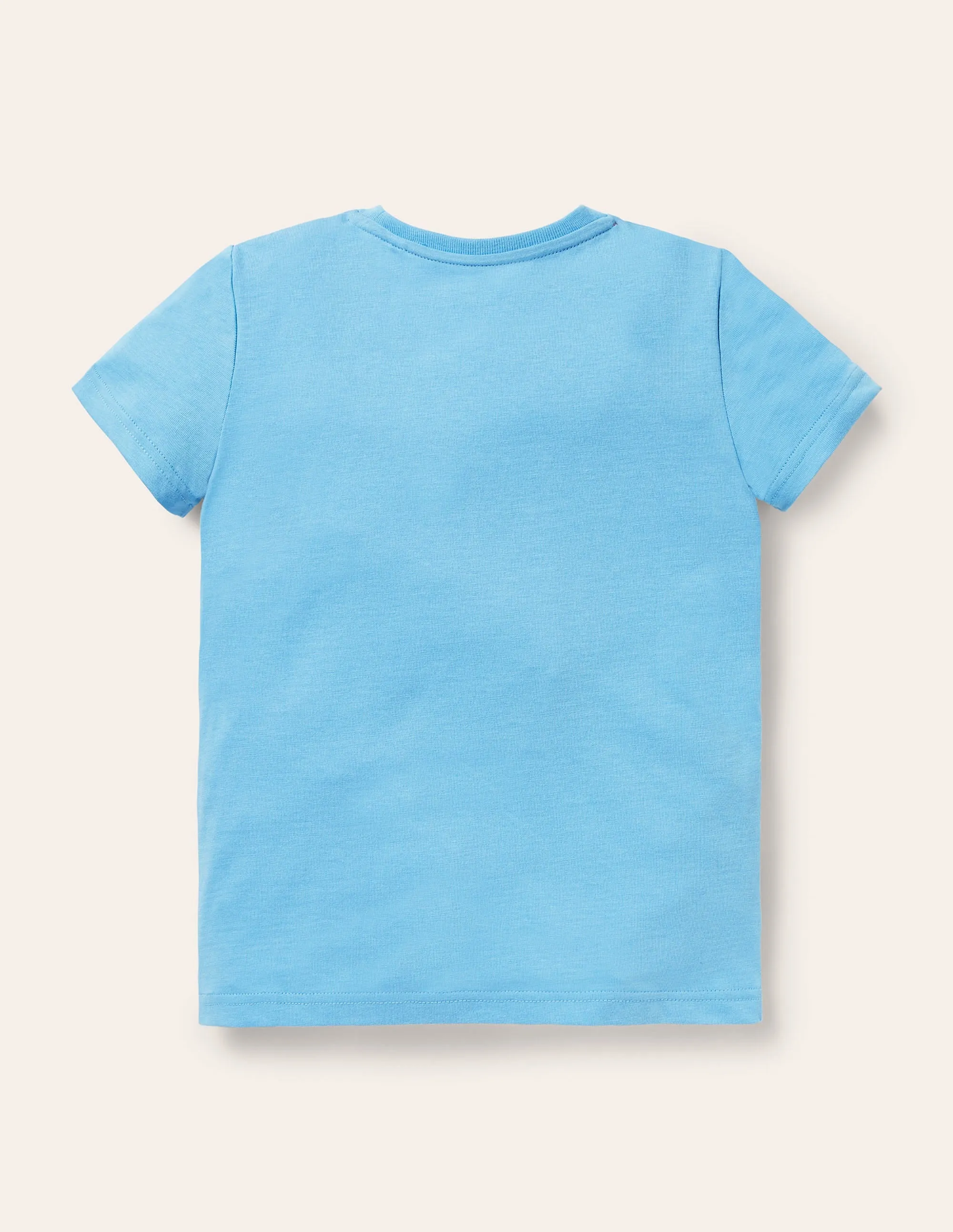 Graphic Scene T-shirt-Surfboard Blue Stadium