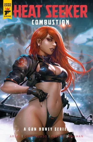 HEAT SEEKER COMBUSTION A GUN HONEY SERIES TRADE PAPERBACK DIRECT MARKET EDITION DERRICK CHEW COVER