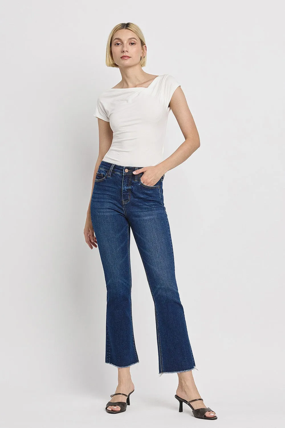 Tummy Control High Rise Kick Flare Jeans